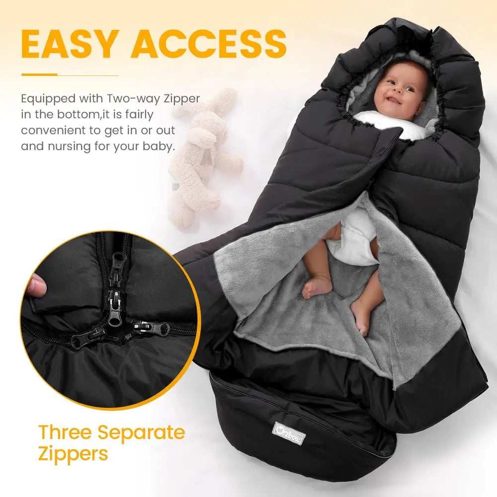 Warm Baby Bag for Stroller, Waterproof Toddler Bag for Cold Weather