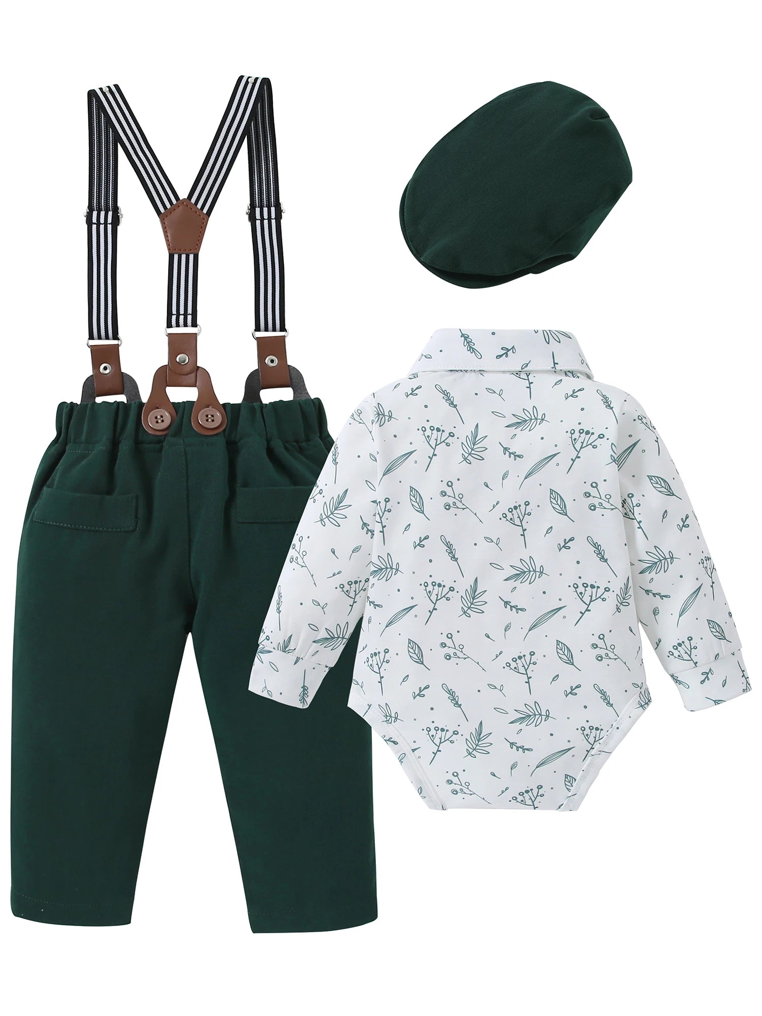 Baby Boy Clothes Infant Tuxedo Long Sleeve Gentleman Outfits