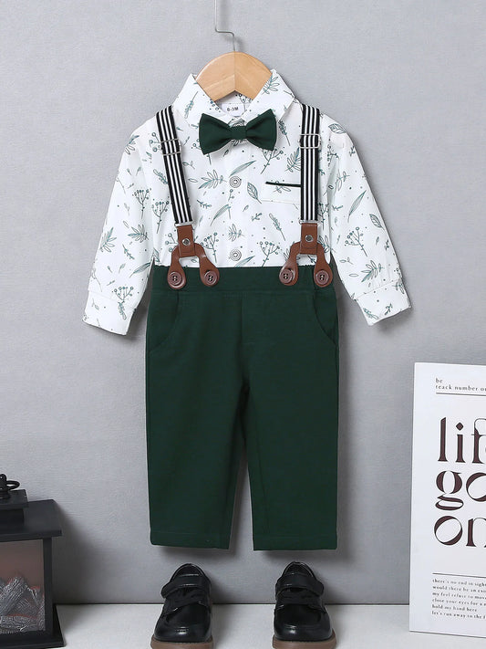 Baby Boy Clothes Infant Tuxedo Long Sleeve Gentleman Outfits