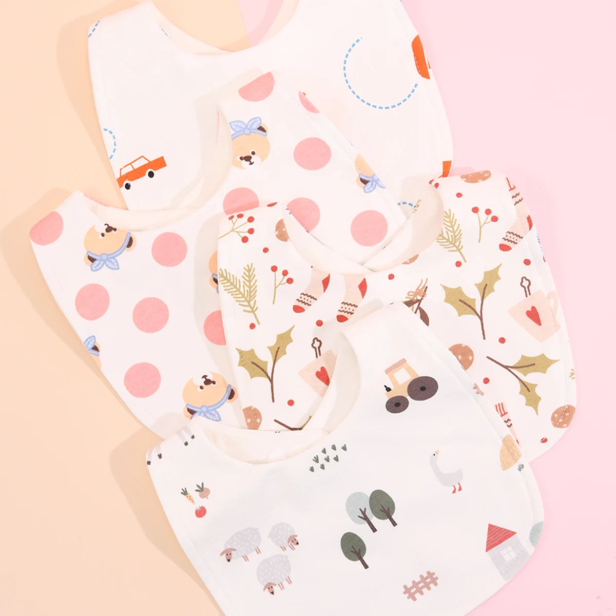 Baby Adjustable Bibs Infant Newborn Burp Cloths Towel