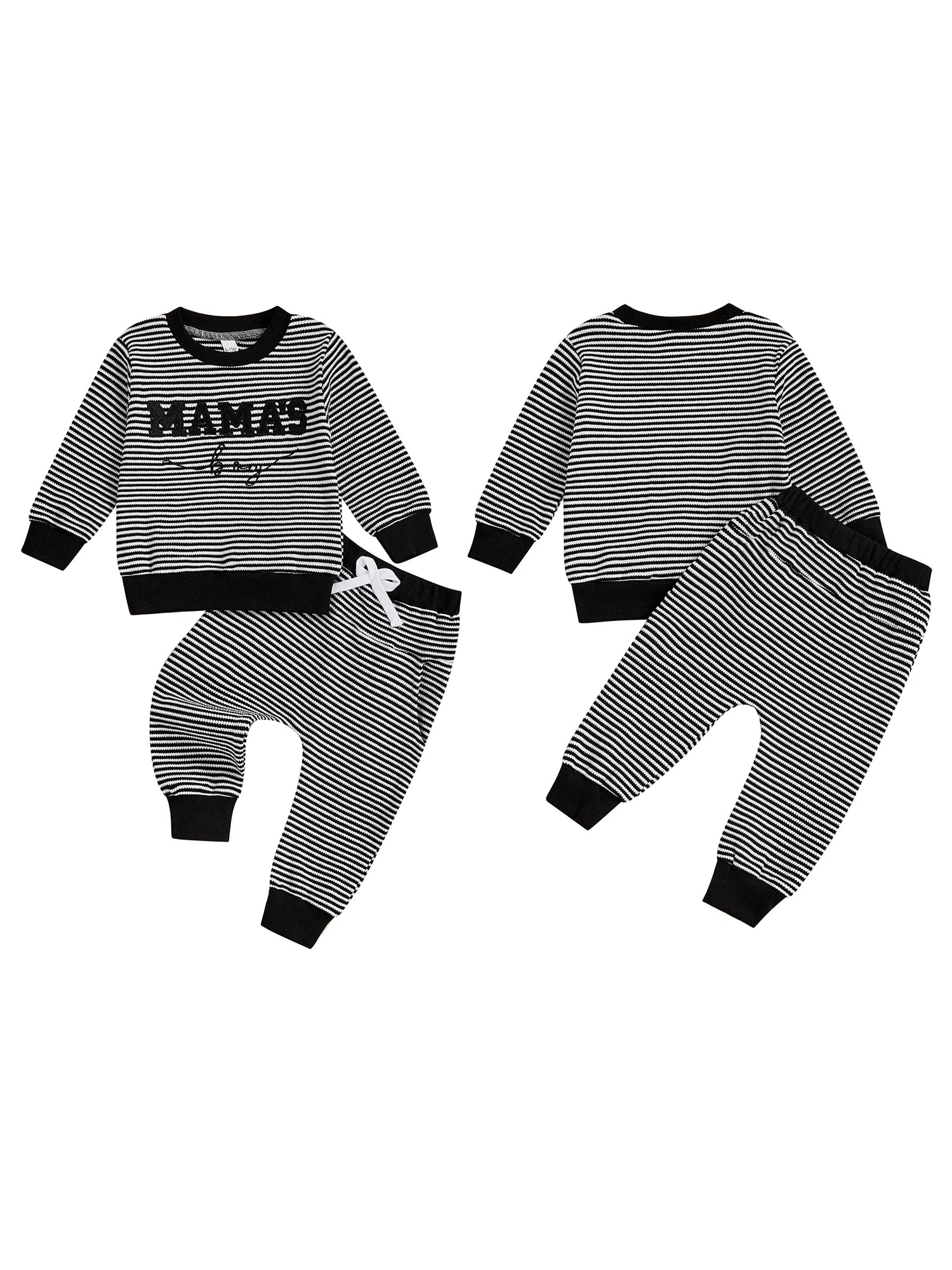 Infant Boy Autumn Ensemble with Top and Matching Pants