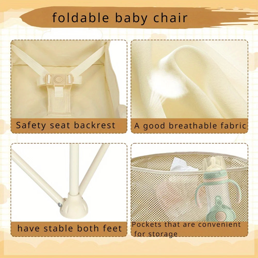 Stylish and Durable High Chair with Adjustable Feeding Baby
