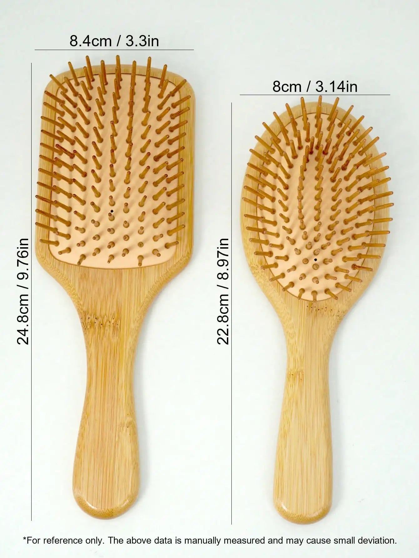 Large round Bamboo Air Paddle Brush Massage Comb For All Hair