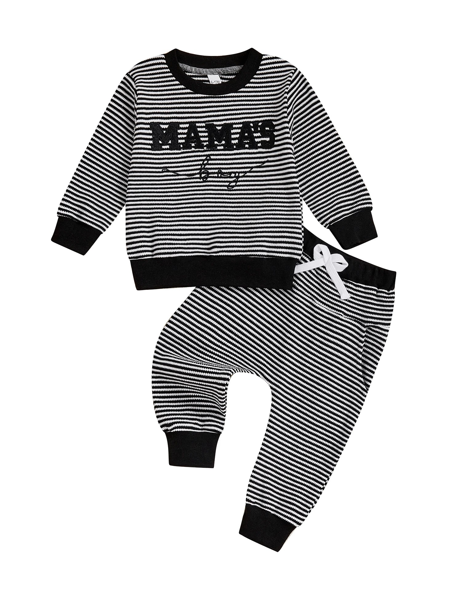 Infant Boy Autumn Ensemble with Top and Matching Pants