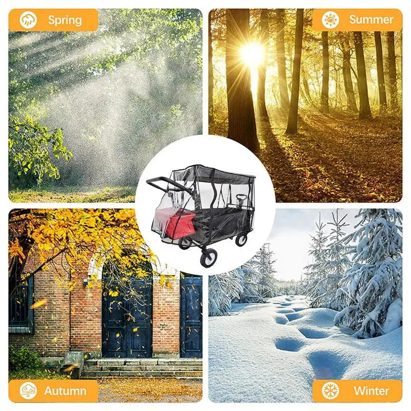Carts Rain Cover Multifunctional Carts Rain Cover Folding Cart