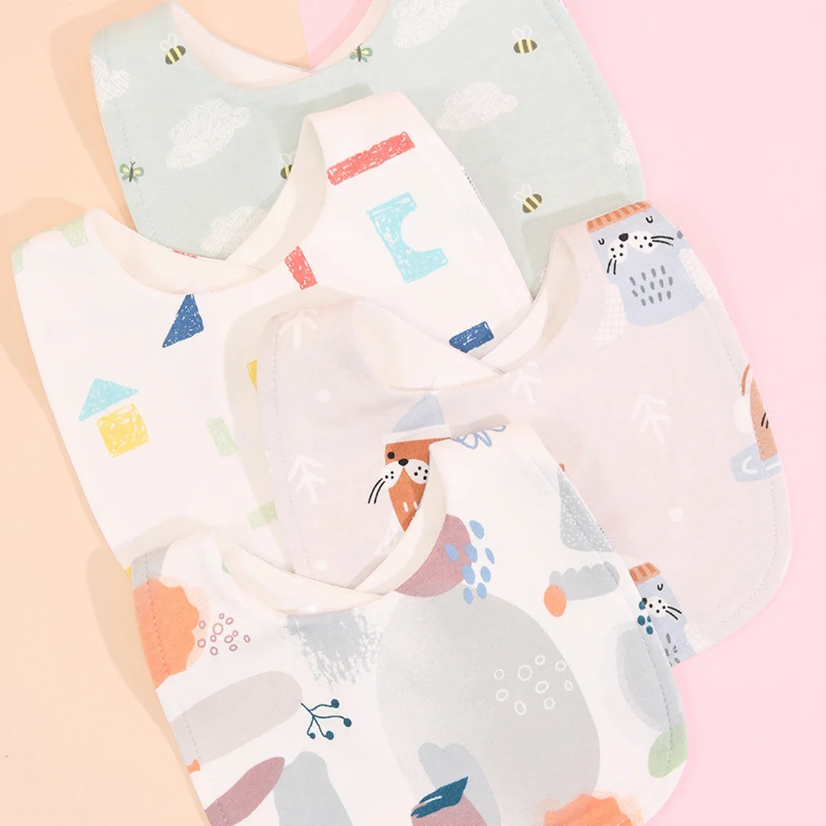 Baby Adjustable Bibs Infant Newborn Burp Cloths Towel